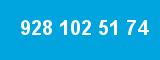 928 102 51 74 928 102 51 74